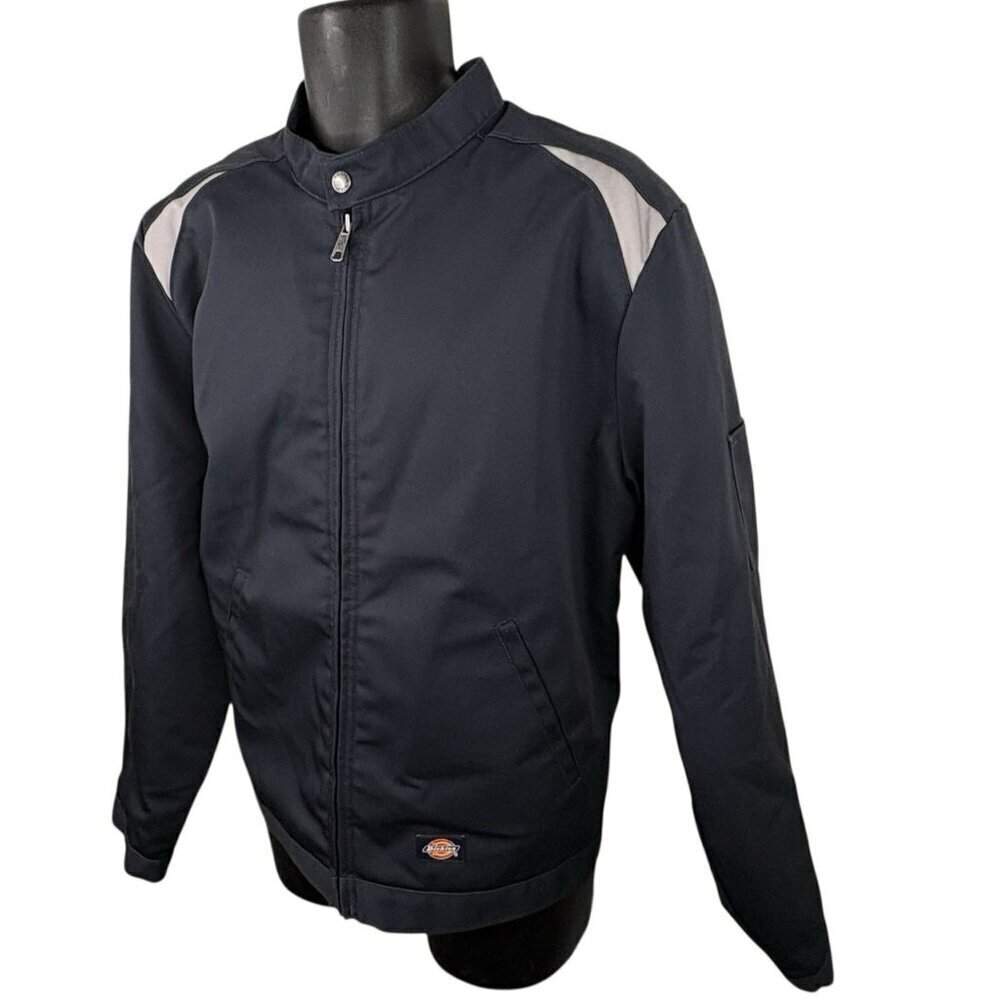 DICKIES Industrial Insulated Color Block Quilted Jacket Navy Men’s M LJ605 NWT